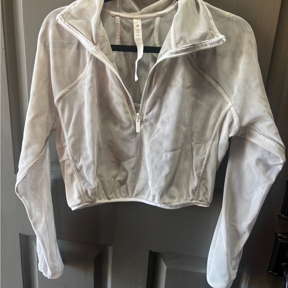 Lululemon Athletica Reversible Mesh Half Zip 6 Gray